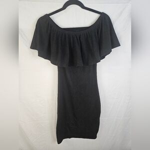 Elegant Black Off-Shoulder Dress